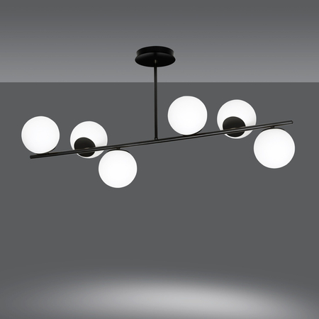 Lampa sufitowa BIOR 6 BLACK Emibig 1020/6 biały/czarny