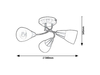 Lampa sufitowa Rabalux Connor 5690 chrom satyna