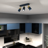 Milagro Lampa sufitowa JOKER NAVY BLUE/GOLD 3xGU10 MLP7724 GRANATOWY / ZŁOTY