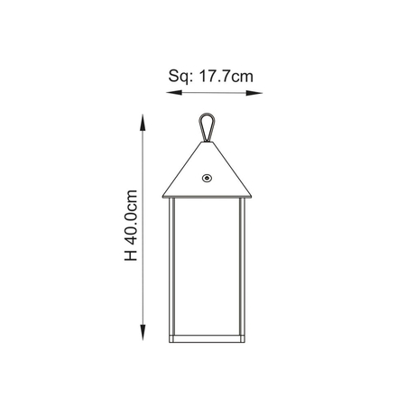 Lampa zewnętrzna stołowa Endon Lighting Hoot 106790 czarny