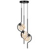 Lampa wisząca Kaja VELA K-5338 bursztynowy, czarny