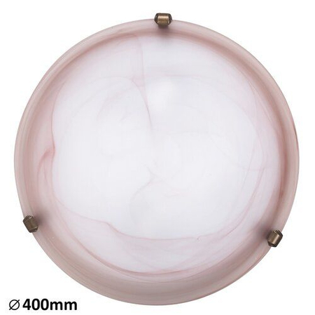 Lampa sufitowa Rabalux Alabastro 3353 szkło tytoniowe alabastrowe
