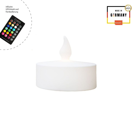Świeczka LED Lampa zewnęrzna ogrodowa RGB Ø40 32729L biały