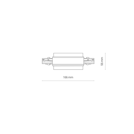 CTLS RECESSED POWER STRAIGHT CONNECTOR Nowodvorski 8686 biały