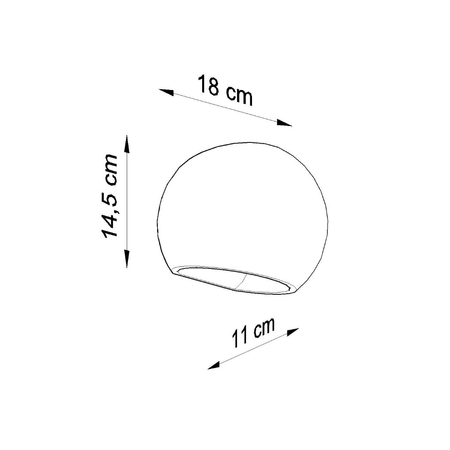 Sollux Lighting Kinkiet ceramiczny GLOBE SL.0032