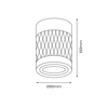Eko-Light Bima Arte Round 1xGU10 Biały ML7686 BIAŁY