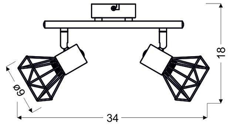 Lampa ścienna Candellux 92-60976 Verve