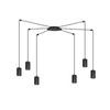 Lampa wisząca TRAKER 6 BL/BLACK Emibig 524/6 czarny