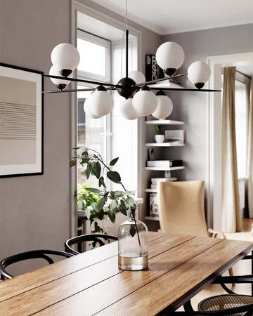 Lampa wisząca By Rydens Punto 4202050-4002 czarny matowy