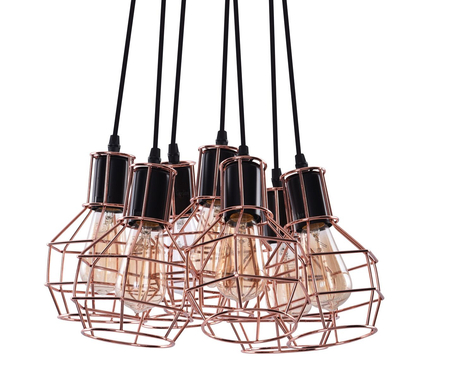 Lampa wisząca CARRON 7 COPPER Azzardo AZ2142 miedziany