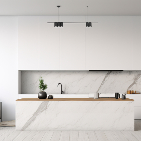 Milagro Lampa wisząca (listwa) GENESIS BLACK 5xGU10 ML0367 CZARNY