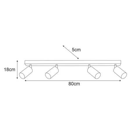 Lampa sufitowa Kaja MATI K-5823 beż, złoty