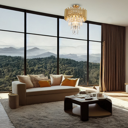 Milagro Lampa sufitowa MADISON GOLD 9xE14 ML8806 ZŁOTY