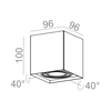 Lampa natynkowa AQForm Squares 50 x 1 LED 230V Surface Biały Struktura