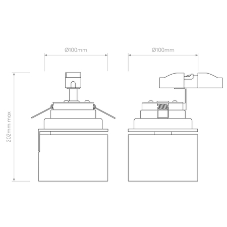 Spot Astro Lynx Recess 1403009 Matowy Biały
