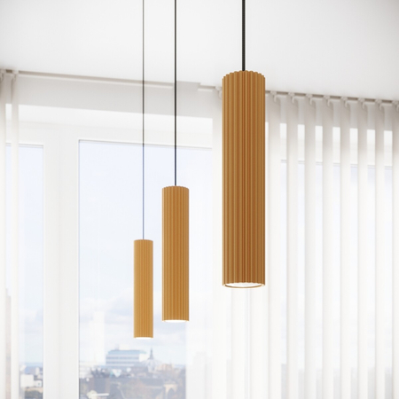 Sollux Lighting Lampa wisząca KARBON 1 złoty SL.1554
