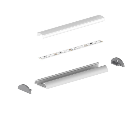 Profil LED Greenie P2-1S2 2m nawierzchniowy anodowany srebrny