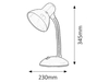 Lampa stołowa Rabalux Dylan 4169 czarny