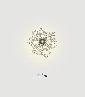 Lampa sufitowa Slamp AUR14PLF0001FT Aurora Mini Fume