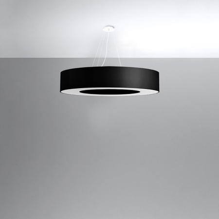 Sollux Lighting Żyrandol SATURNO 90 czarny SL.0796