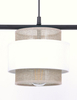 Lampa wisząca CEZAR Kaja K-5273 biały/beżowy