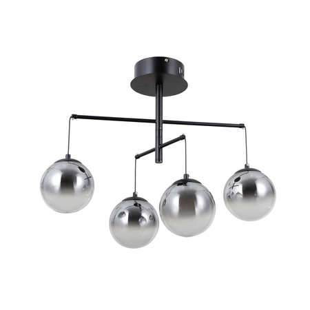 Lampa wisząca Italux Velada PND-34381-4-BK Czarny mat