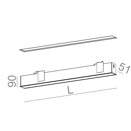 Lampa wpuszczana AQForm Set Raw Mini LED Recessed Biały Struktura