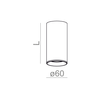 Lampa natynkowa AQForm Pet LED 230V Surface Biały Struktura