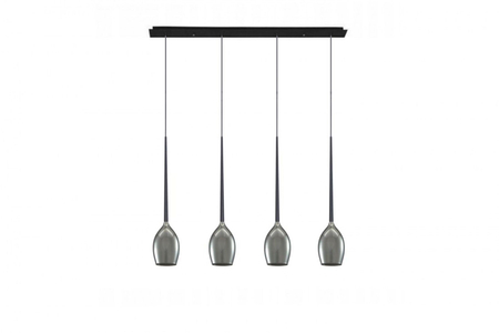 Lampa wisząca IZZA 4 SMOKY Azzardo AZ2938 przydymiony