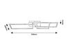 Lampa sufitowa Rabalux Cesario 3659 chrom