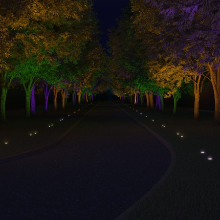 Oprawa wpuszczana zewnętrzna Abigali LED Vanguard 7W IP67 WW srebrna Ø75mm