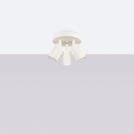 Sollux Lighting Plafon KARBON 3P beżowy SL.1601