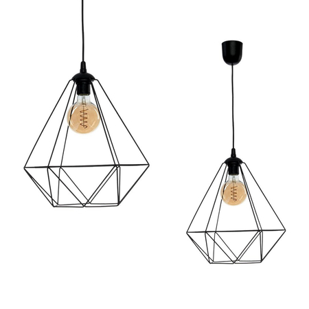 Milagro Lampa wisząca BASKET BLACK 1xE27 MLP7214 CZARNY