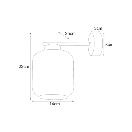 Kinkiet Kaja PIEGA K-5518 czarny, grafitowy, srebrny