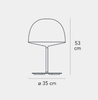 Lampa stołowa Fontana Arte F425105350BINE Cheshire