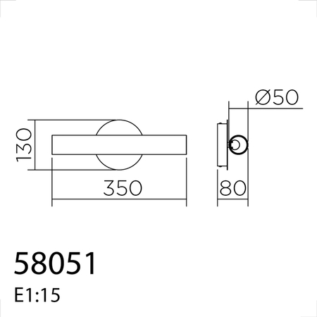 Lampa ścienna OSLO czarny mat LED 8W 3000K szkło transparentne, ściemnialna