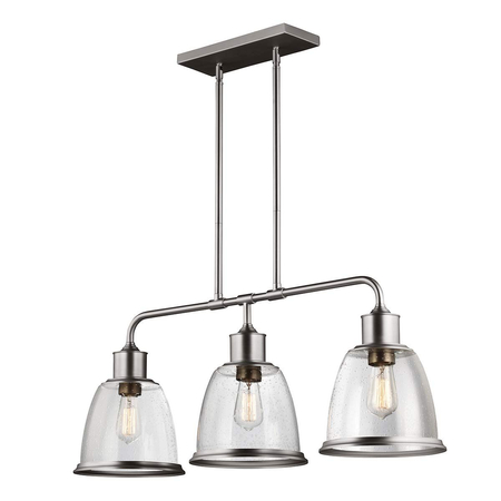 Żyrandol Elstead Lighting Hobson srebrny FE-HOBSON-3P-SN