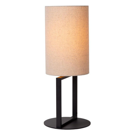 Lampa stołowa Lucide HERMAN 30562/81/38 czarny/beżowy
