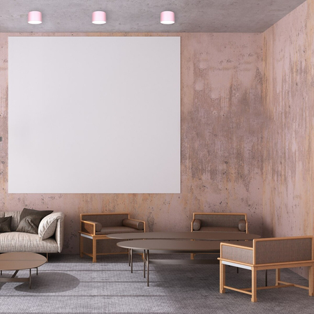 Milagro Lampa sufitowa DIXIE Pink 1xGX53 MLP7553 RÓŻOWY / BIAŁY