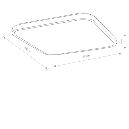 Plafon Nowodvorski AGNES SQUARE LED PRO 10993 biały
