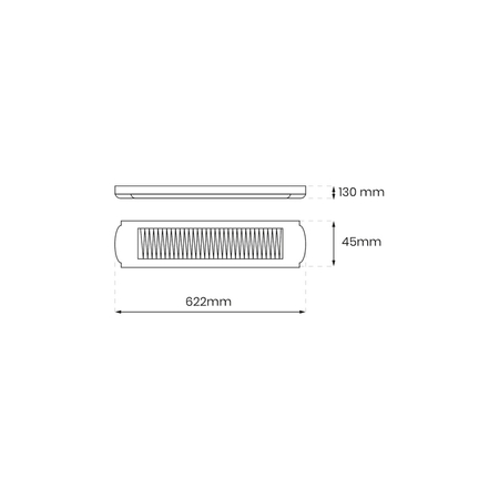 Eko-Light OPRAWA ELITE 2x18W EKR2512 BIAŁY
