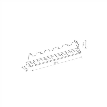 Oczko MINI LED RECESSED Nowodvorski 10045 biały