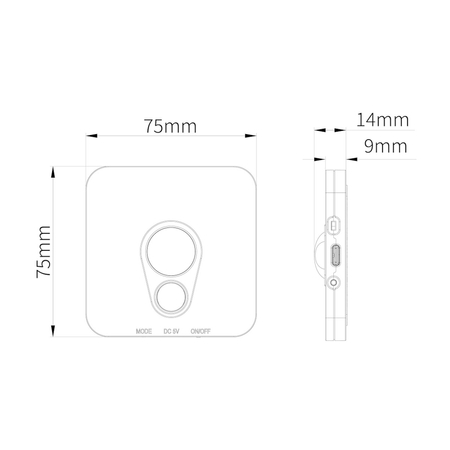 Eko-Light Lampka Podszafkowo-Schodowa Stanley Biały 3CCT 7,5Listwa LED7,5cm EKB1391 BIAŁY