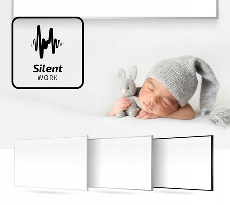 Panel grzewczy Cronos z WiFi i pilotem 1200W kolor ramki biały