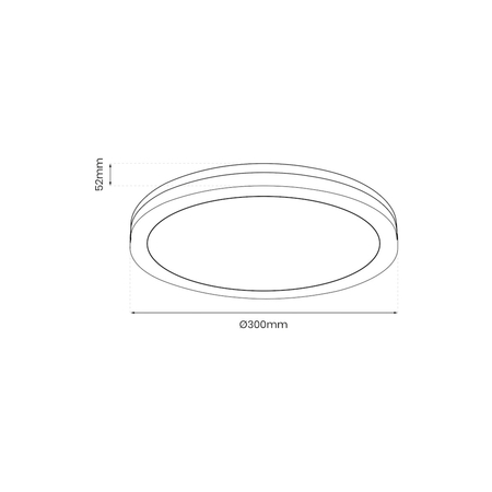 Eko-Light Plafon Marlon 36W 4000K Czarny IP54 EKP0476 CZARNY