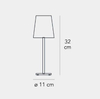 Lampa stołowa Fontana Arte F350400150KBNE Chiara