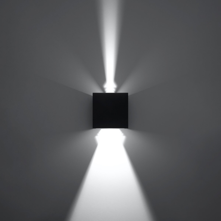 Sollux Lighting Kinkiet LUCA czarny LED IP54 SL.0545