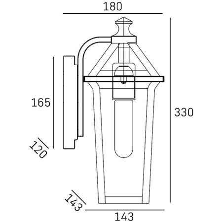 Cosmo Light Kinkiet ZURICH W01609BK