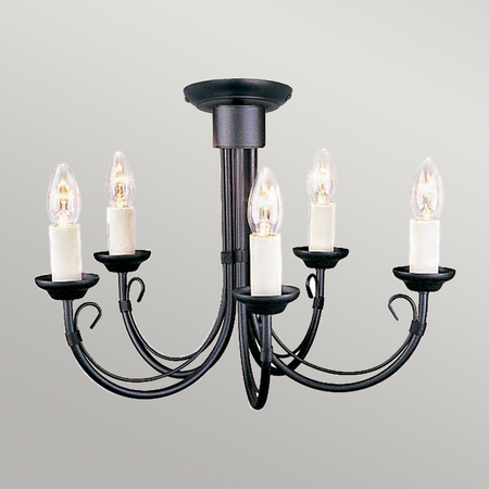 Żyrandol Elstead Lighting Chartwell czarny CH5-BLACK