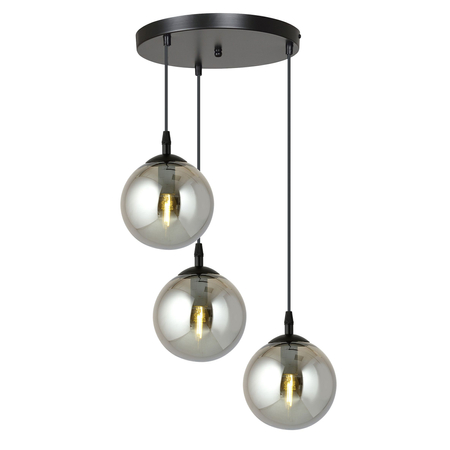 Lampa wisząca COSMO 3 BL PREMIUM GRAFIT Emibig 712/3PREM czarny
